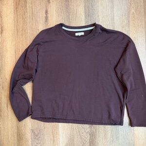 Madewell Rich Brown Crew Neck Top